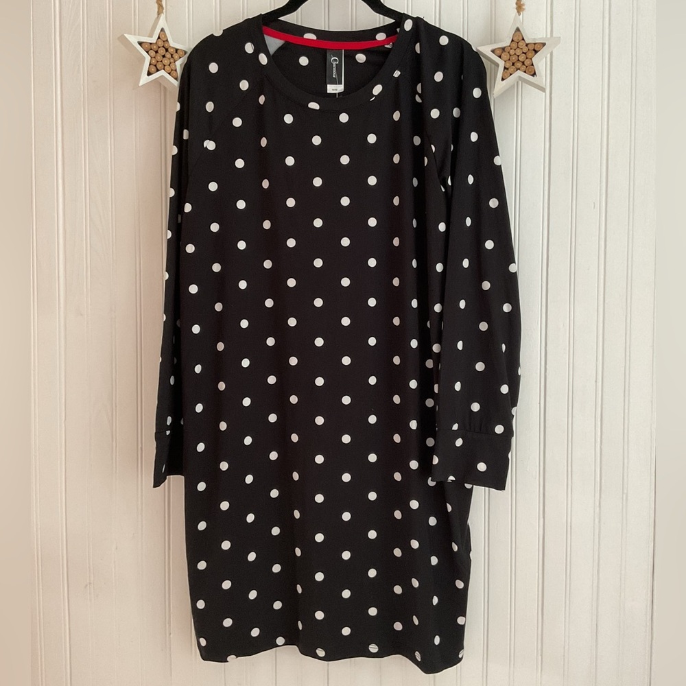 Black🧡Pyjama with White Polka Dots